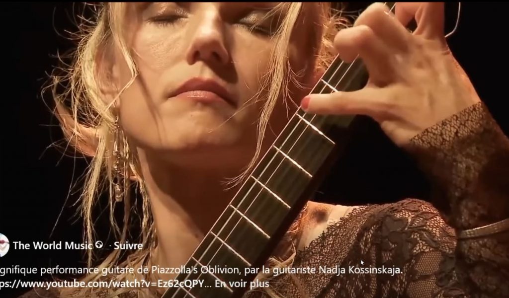 Najde Kossinskaja joue Oblivion de Astor Piazola. (5'21'')